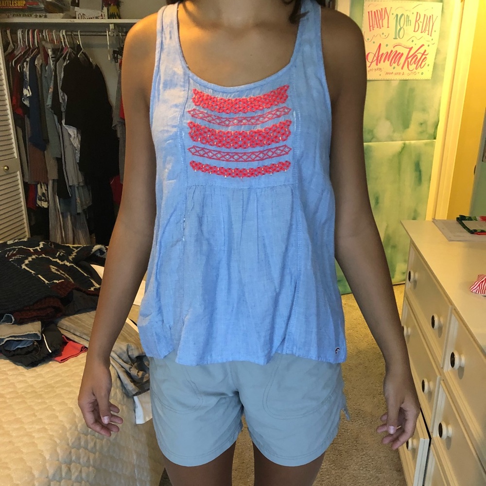 blue tank